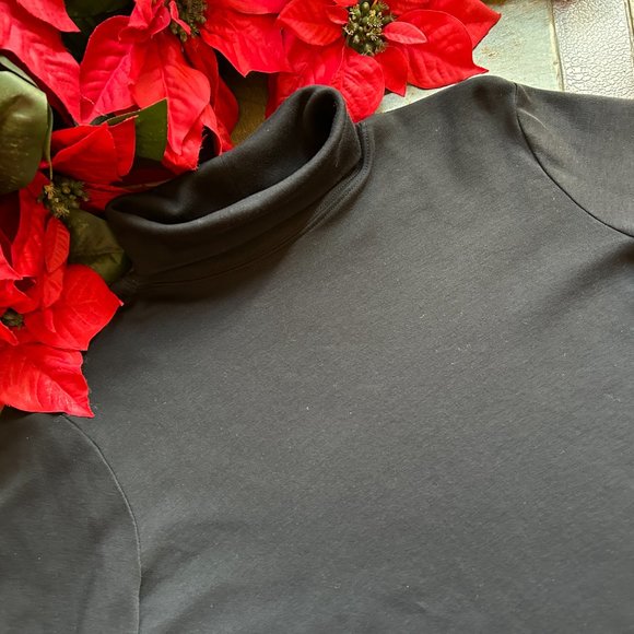 L.L. Bean Sweaters - L.L. Bean Pima Cotton Turtleneck in Black